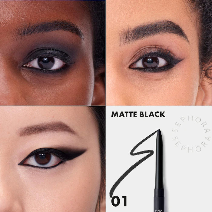 Sephora Collection 12H Retractable Eyeliner | 01 Matte Black