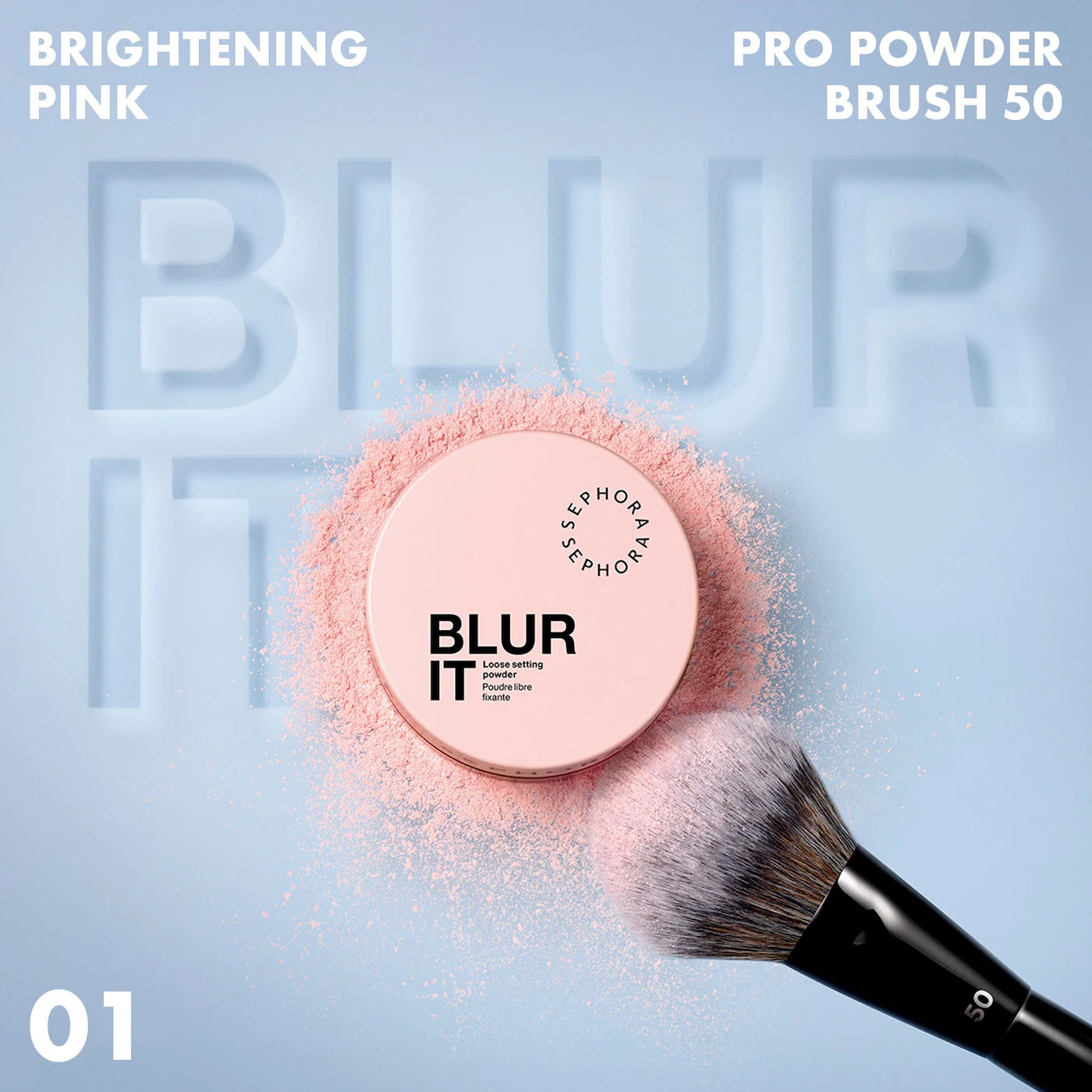 Sephora Collection Blur It Loose Setting Powder | 01 Brightening Pink