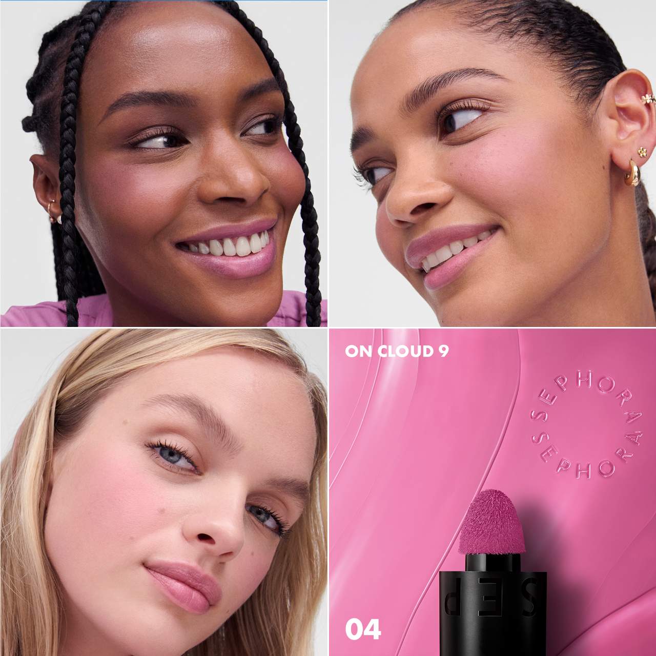Sephora Collection Blush & Go Longwear Matte Liquid Blush For Lip and Cheek | 04 On Cloud 9