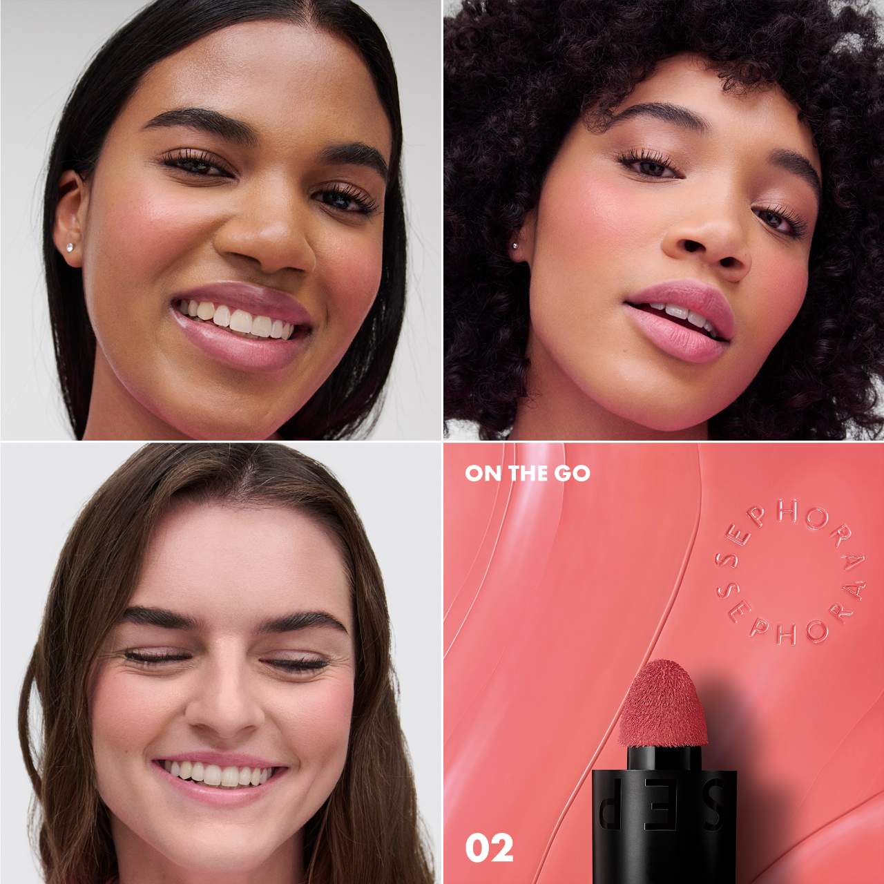 Sephora Collection Blush & Go Longwear Matte Liquid Blush For Lip and Cheek | 02 On The Go