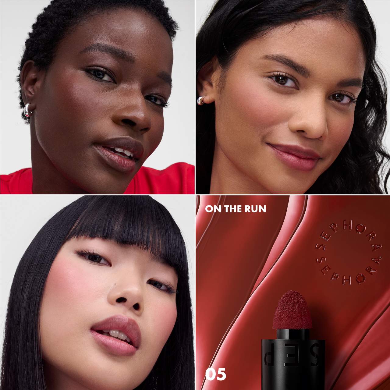 Sephora Collection Blush & Go Longwear Matte Liquid Blush For Lip and Cheek | 05 On The Run