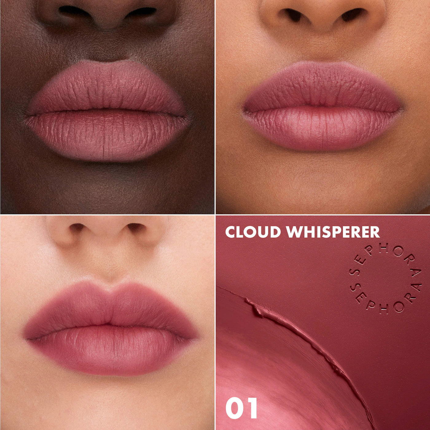 Sephora Collection Cloud Blurred Matte Lipstick | 01 Cloud Whisperer