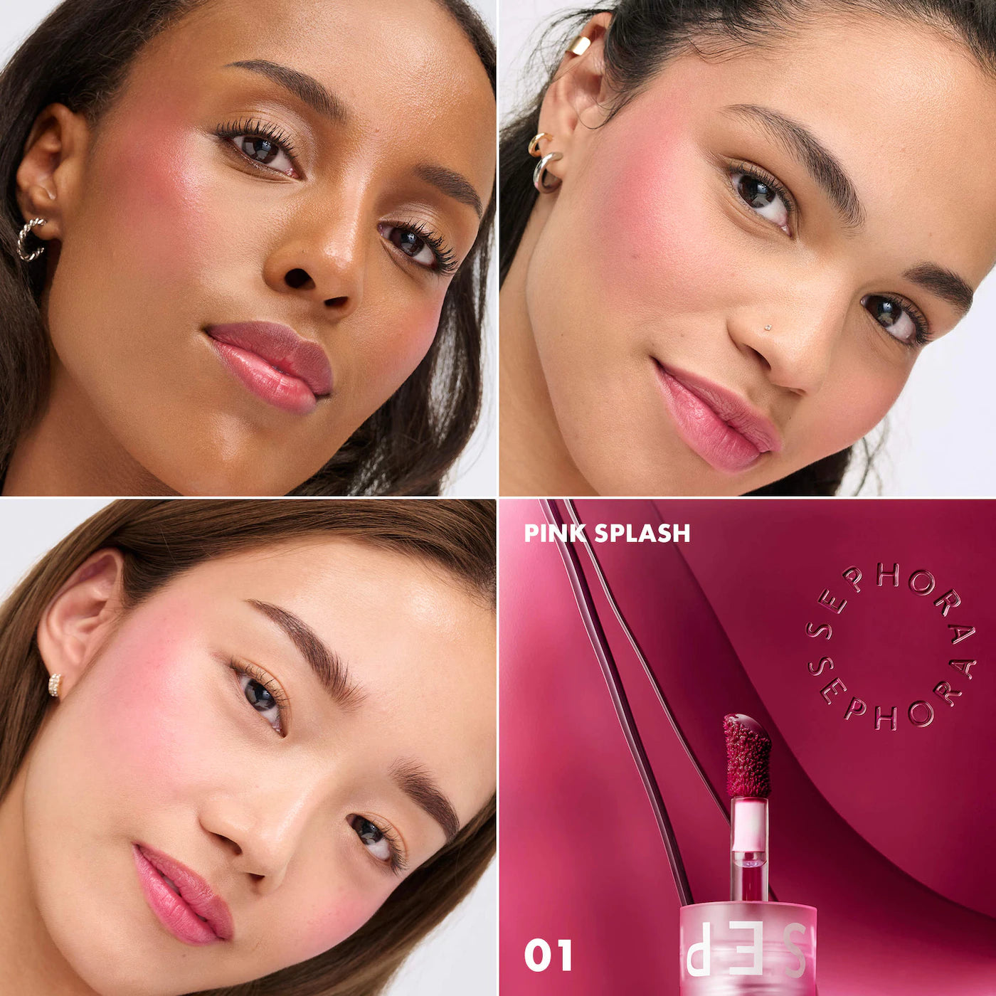 Sephora Collection Cheek & Lip Long-Lasting Gel Tint | 01 Pink Splash