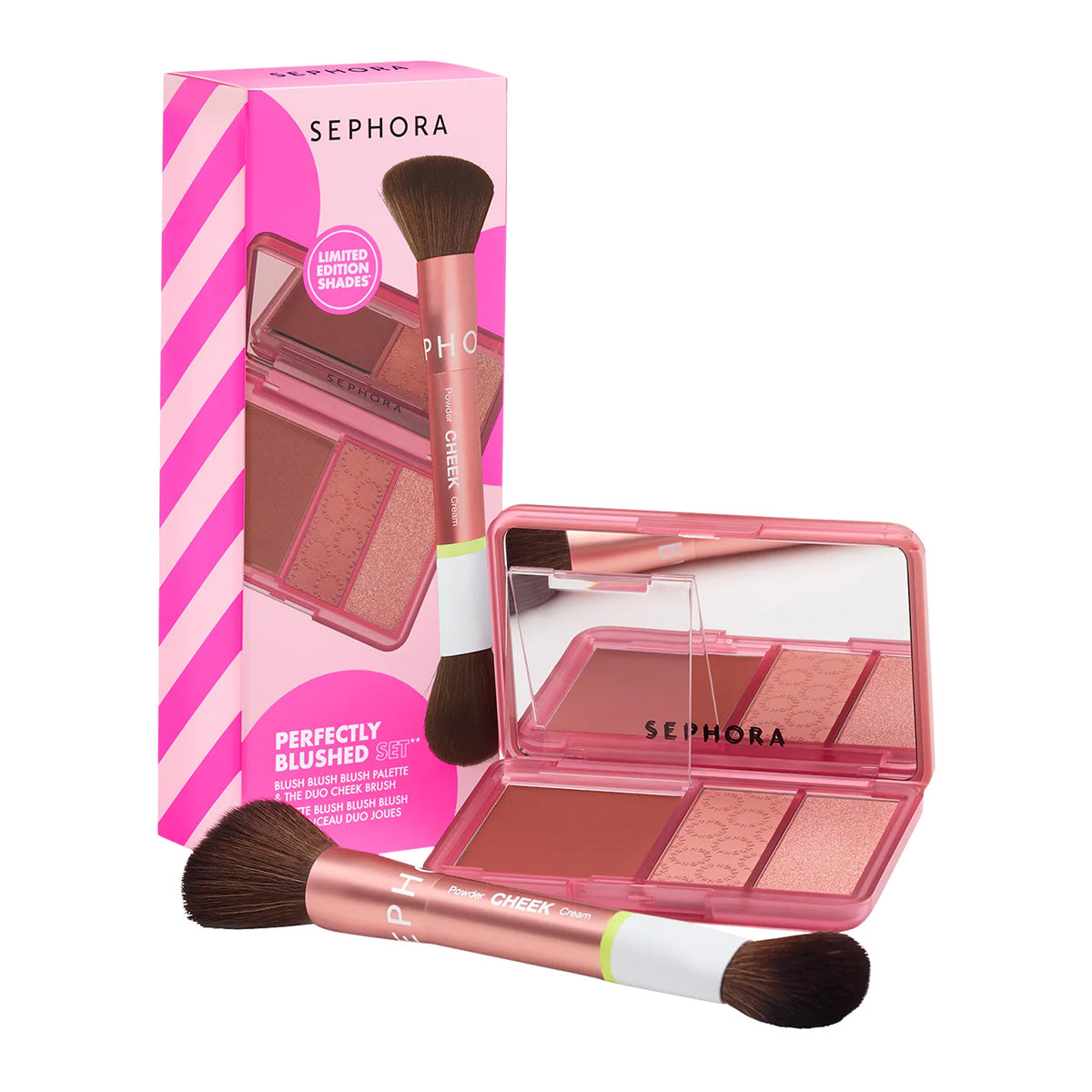 Sephora Collection Perfectly Blushed Makeup Blush and Brush Set