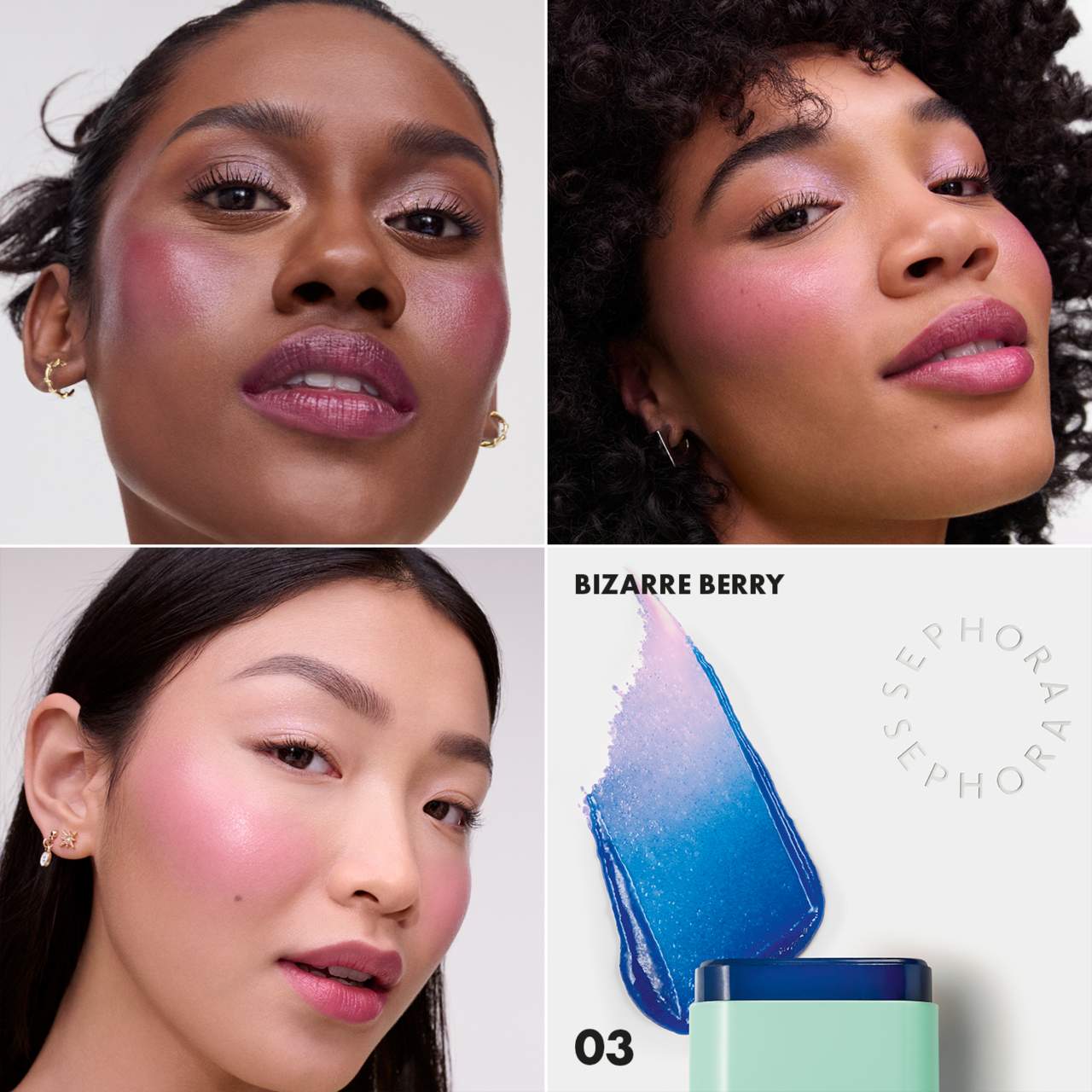 Sephora Collection Color Twister Color Changing Oil-in-Stick for Lip + Cheek | 03 Bizarre Berry