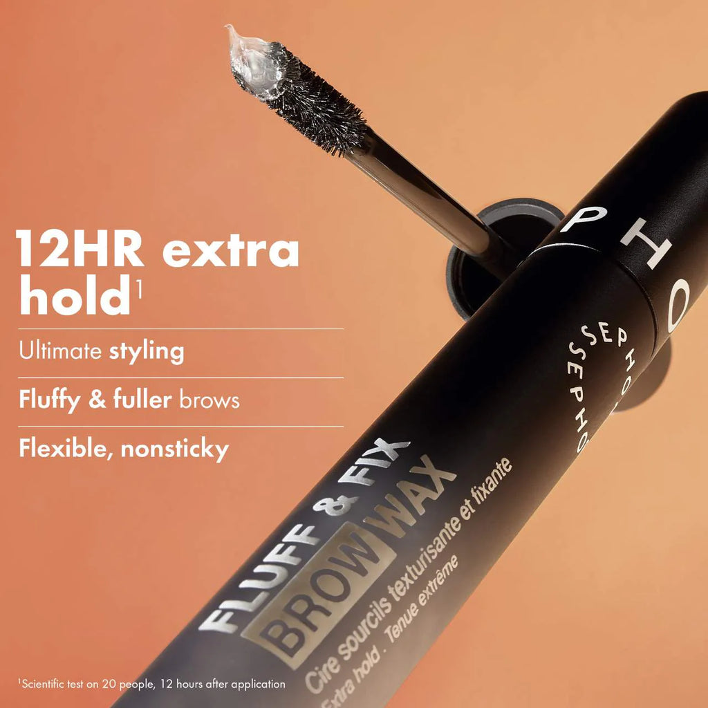 Sephora Collection Fluff & Fix 12HR Brow Wax for Lamination Effect | Clear