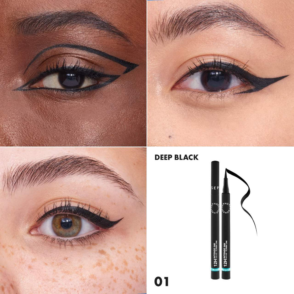 Sephora Collection Intense Ink 12H Classic Felt Eye Liner | 01 Deep Black