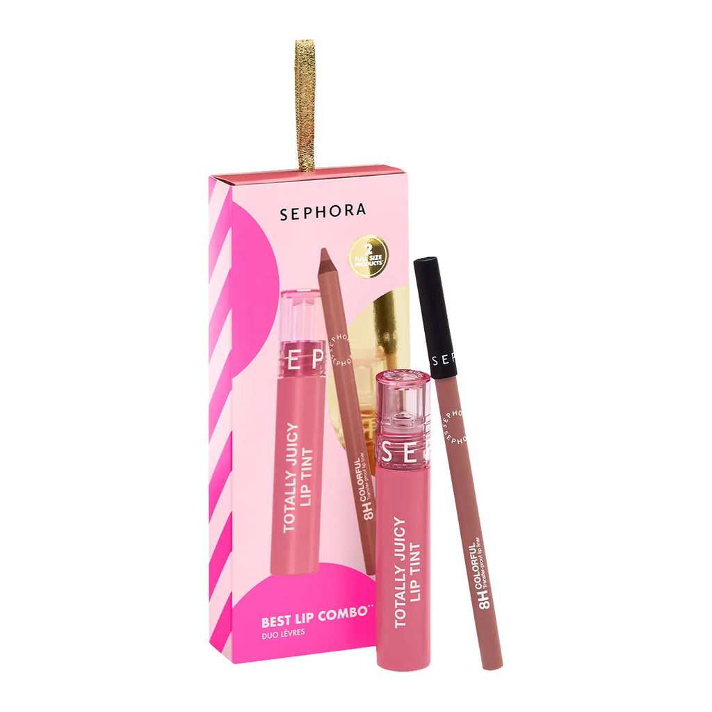 Sephora Collection Best Lip Combo Duo Gift Set: Totally Juicy Lip Tint & Lip Liner | Light Nude