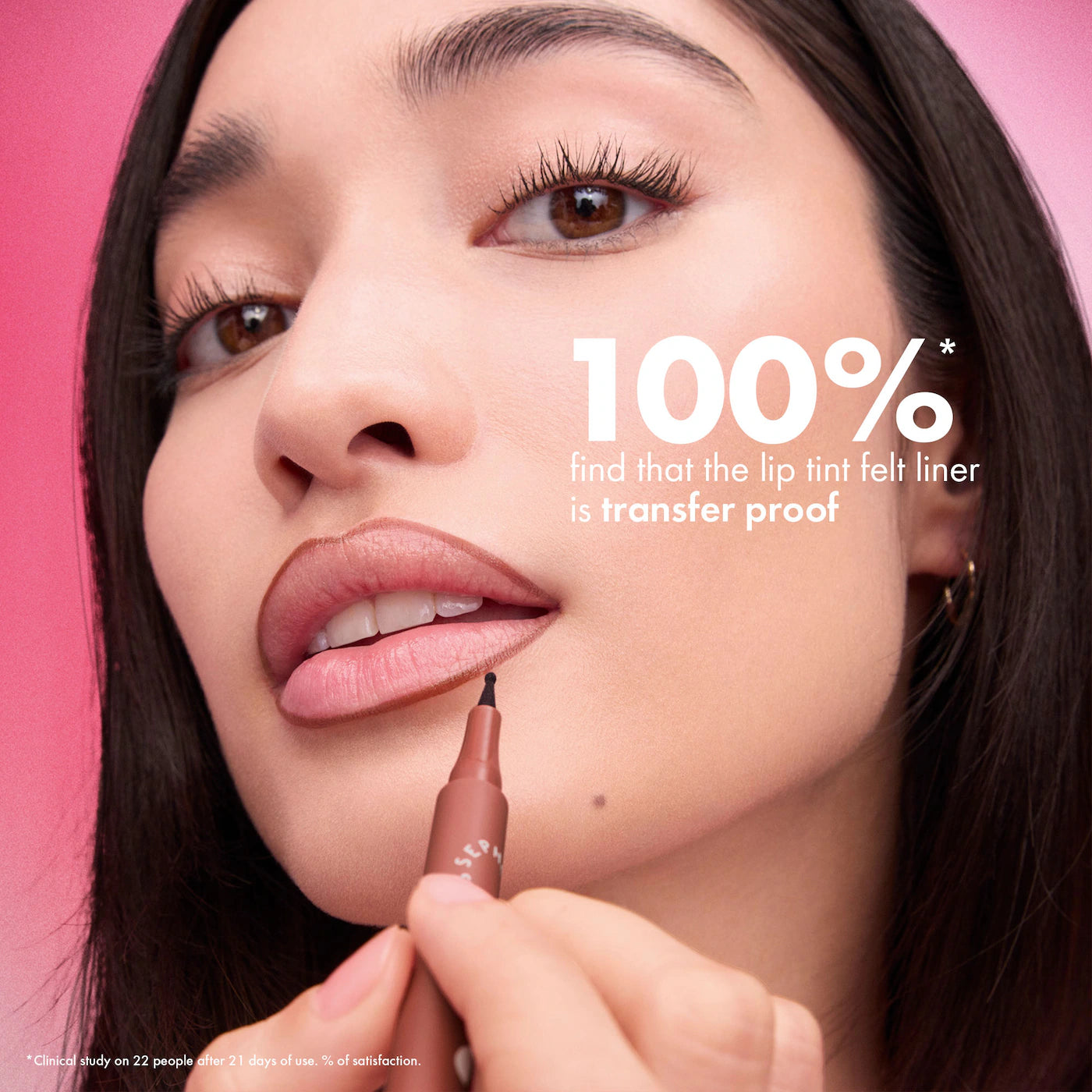 Sephora Collection Lip Tint Felt Lip Stain & Liner | 04 Cocoa Swipe