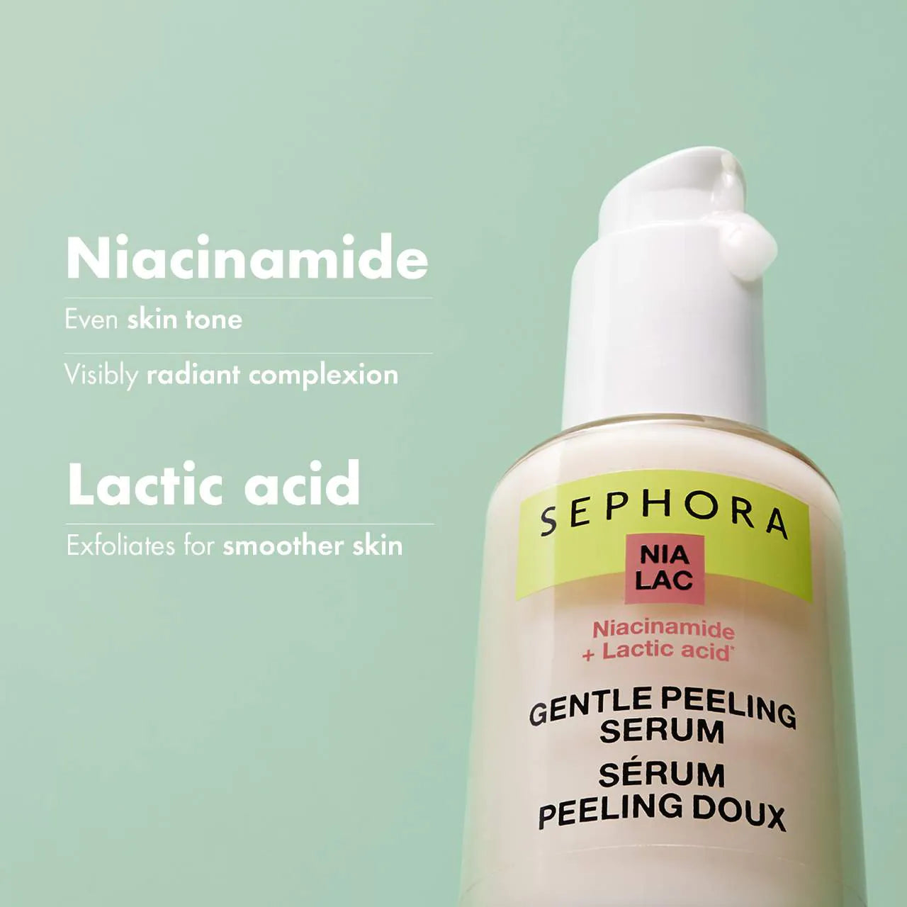 Sephora Collection Gentle Exfoliating Peeling Serum with Niacinamide +  Lactic Acid 30 ml / 1 oz