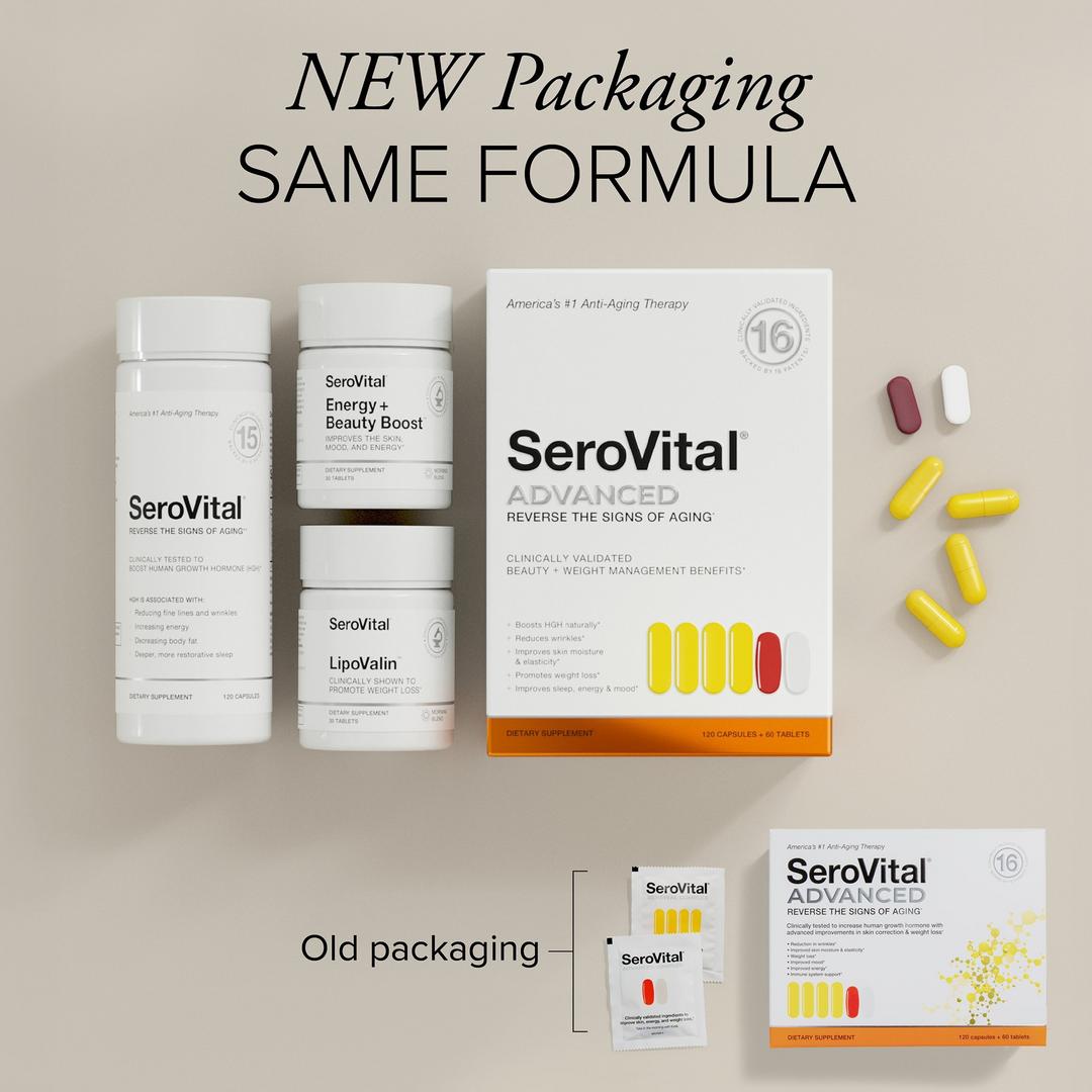 SeroVital Advanced Anti-Aging Dietary Supplement 180 Capsules