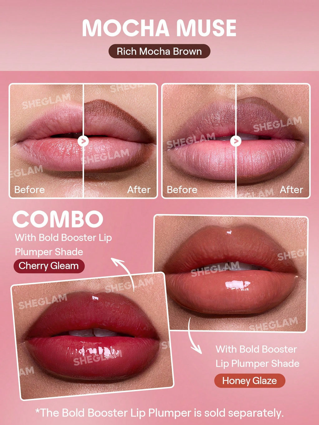 SheGlam Bold Booster Plumping Lip Liner | Mocha Muse