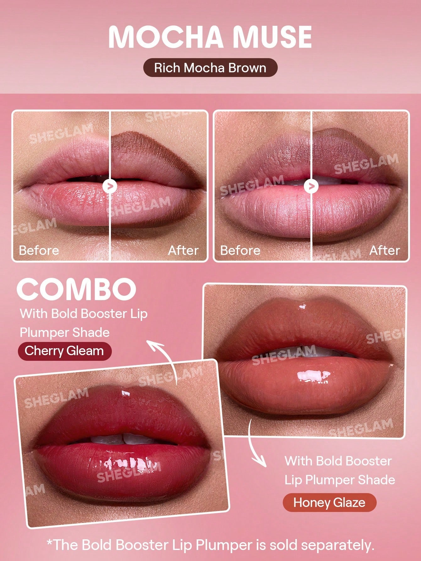 SheGlam Bold Booster Plumping Lip Liner | Mocha Muse