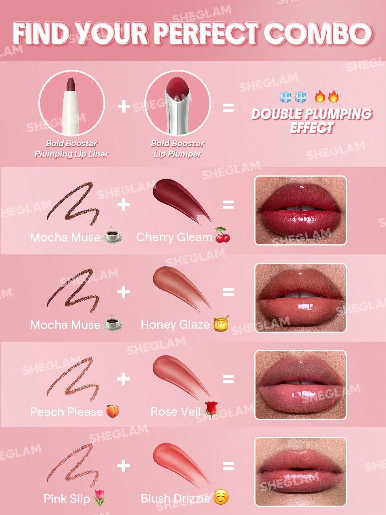 SheGlam Bold Booster Plumping Lip Liner | Spice It Up