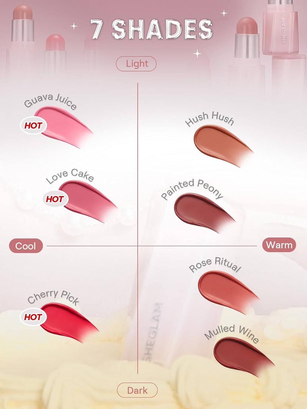 SheGlam Buttery Bliss Blush Stick | Love Cake