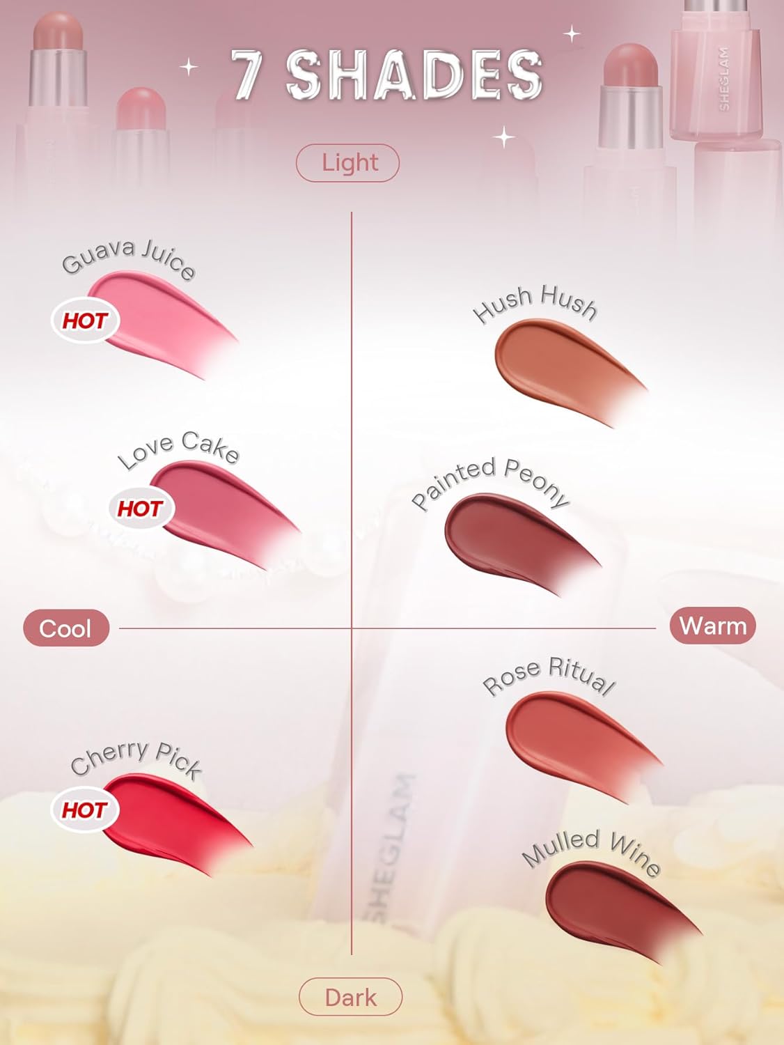 SheGlam Buttery Bliss Blush Stick | Love Cake