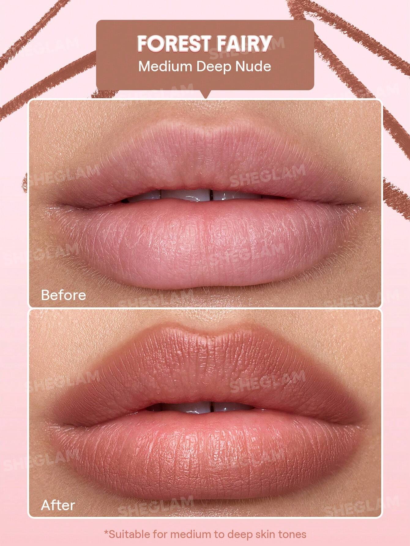 SheGlam Cloudline Blur Lip Liner | Forest Fairy