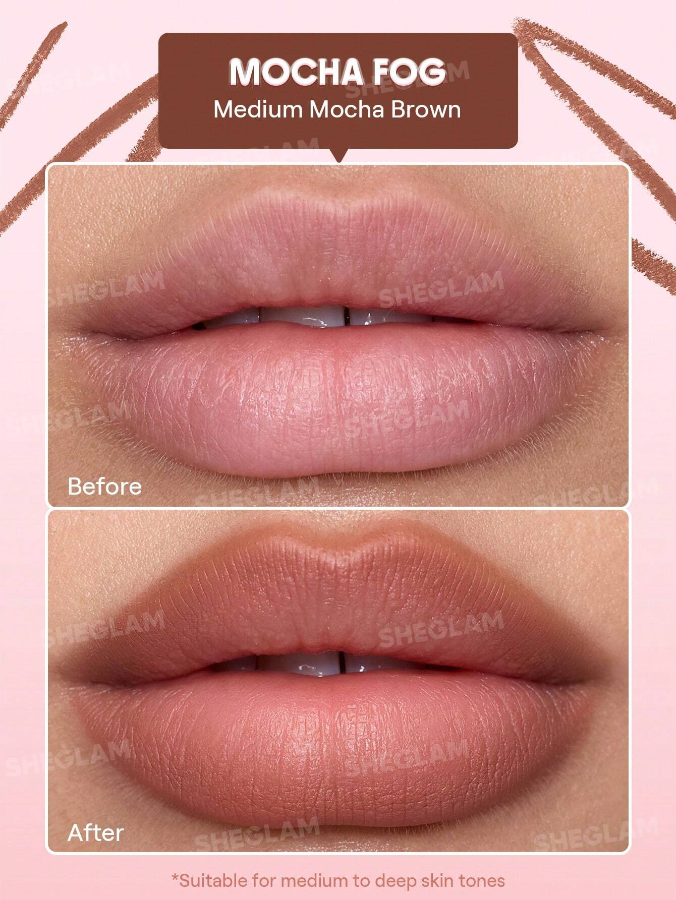 SheGlam Cloudline Blur Lip Liner | Mocha Fog