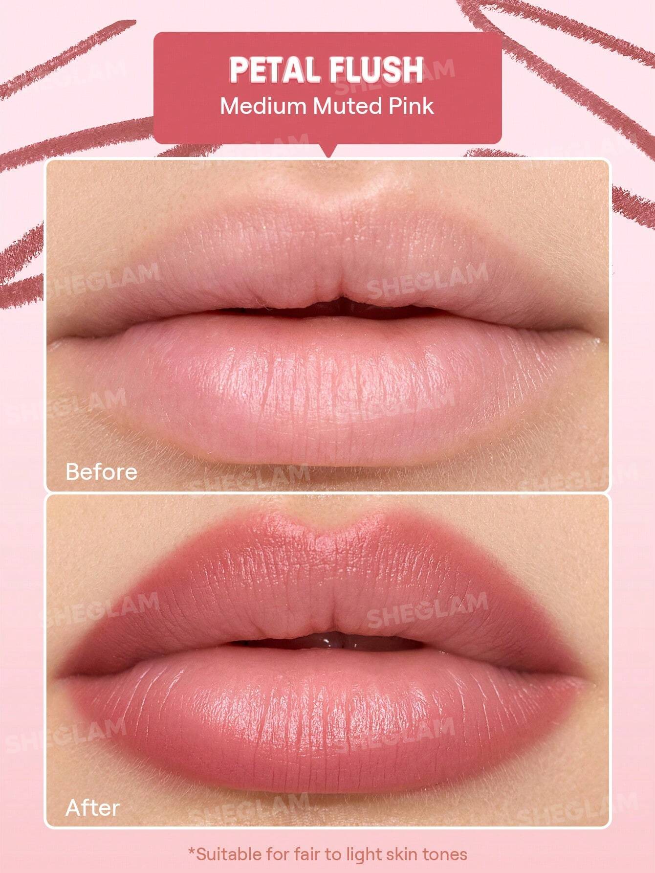 SheGlam Cloudline Blur Lip Liner | Petal Flush