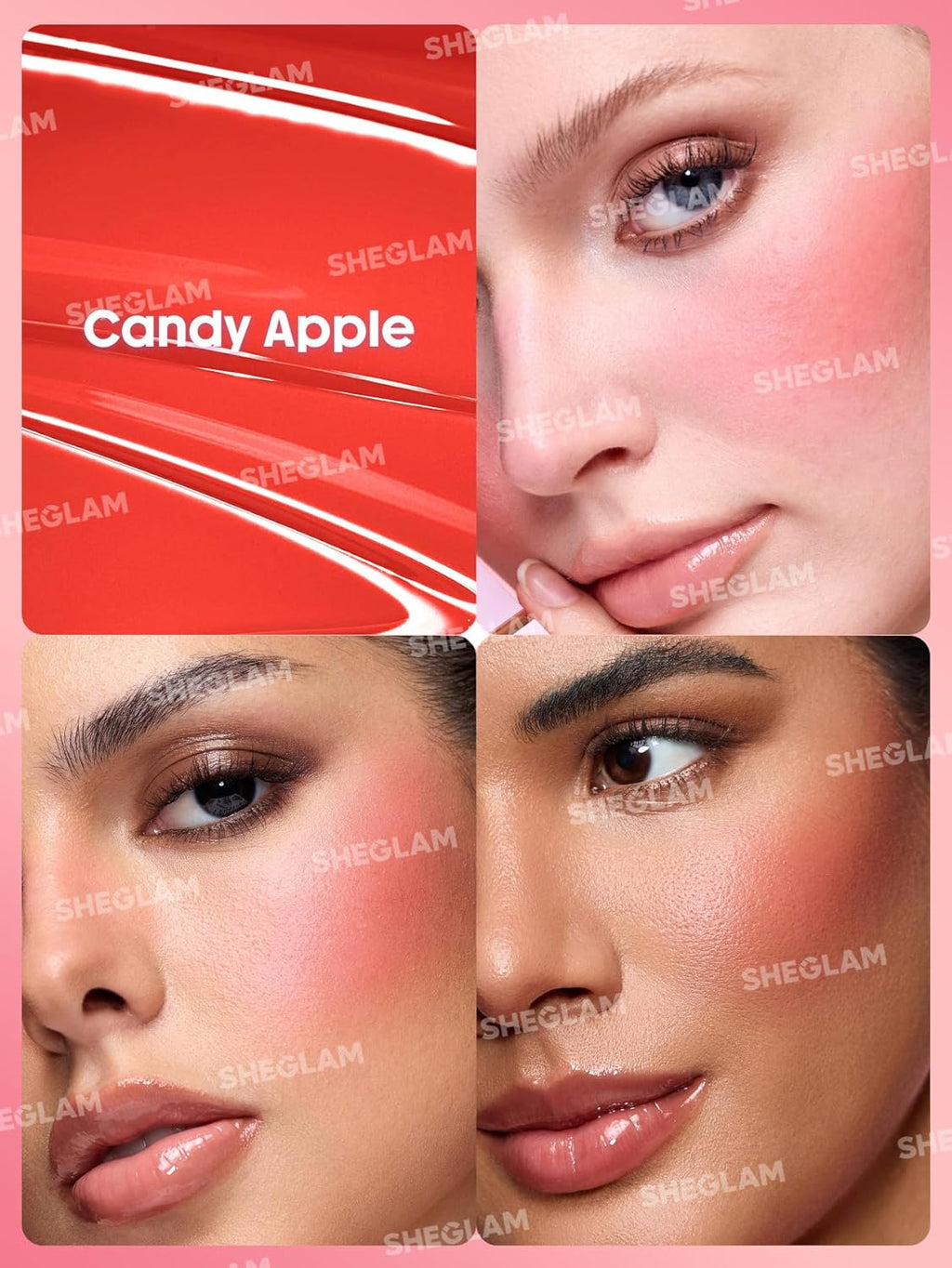 SheGlam Color Bloom Liquid Blush Matte Finish | Candy Apple