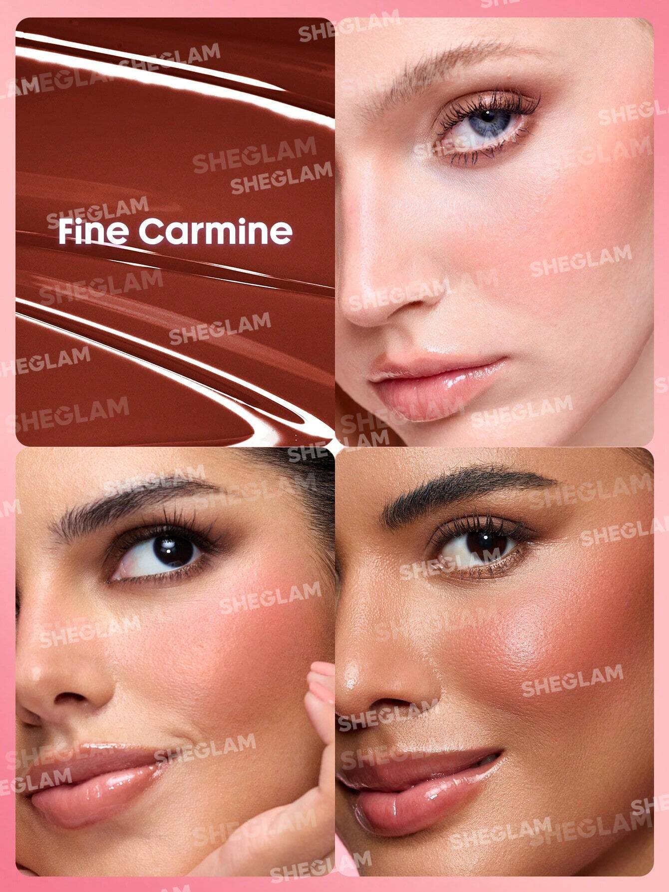 SheGlam Color Bloom Liquid Blush Matte Finish | Fine Carmine / Fine Wine