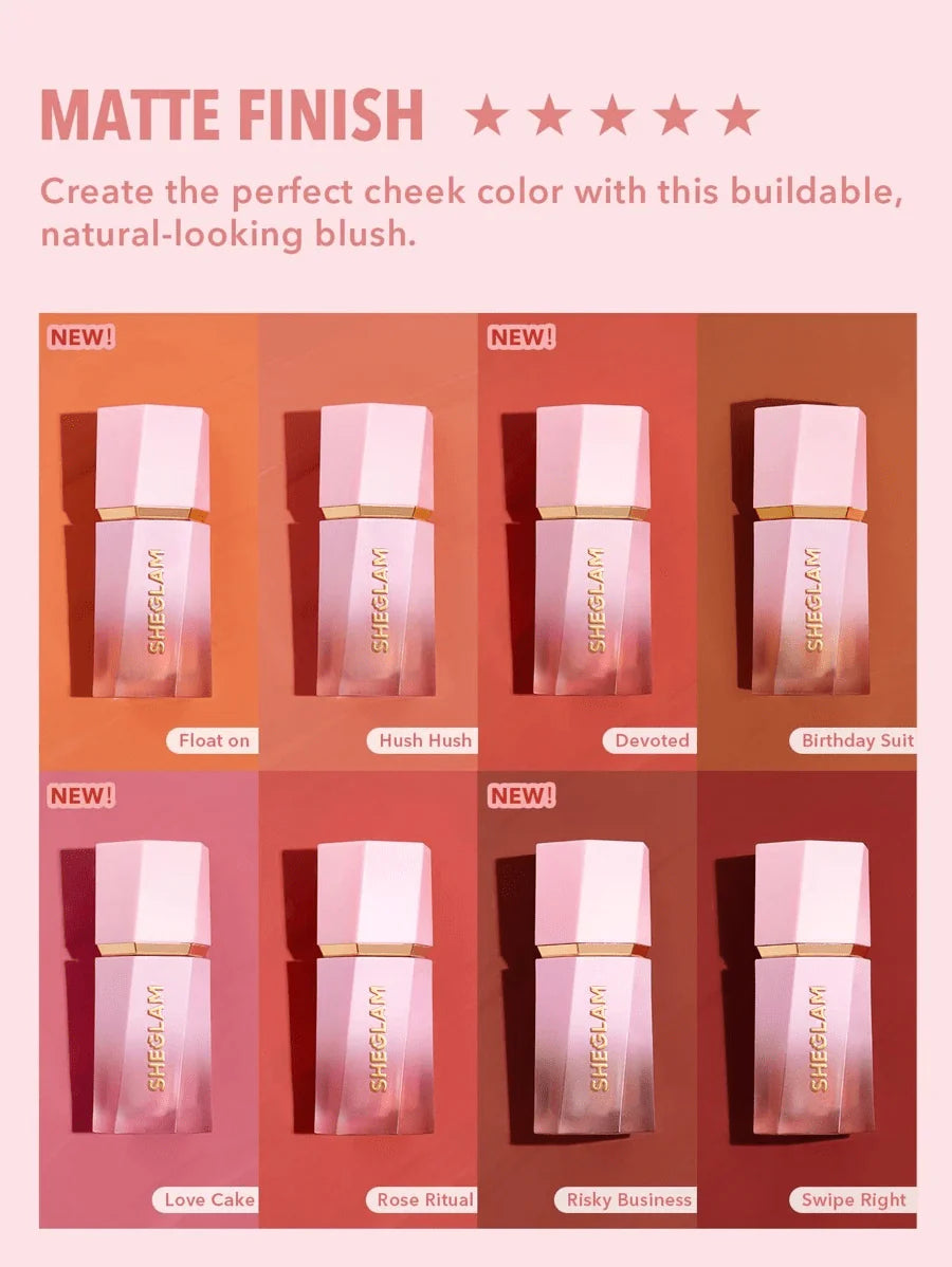 SheGlam Color Bloom Liquid Blush Matte Finish | Love Cake