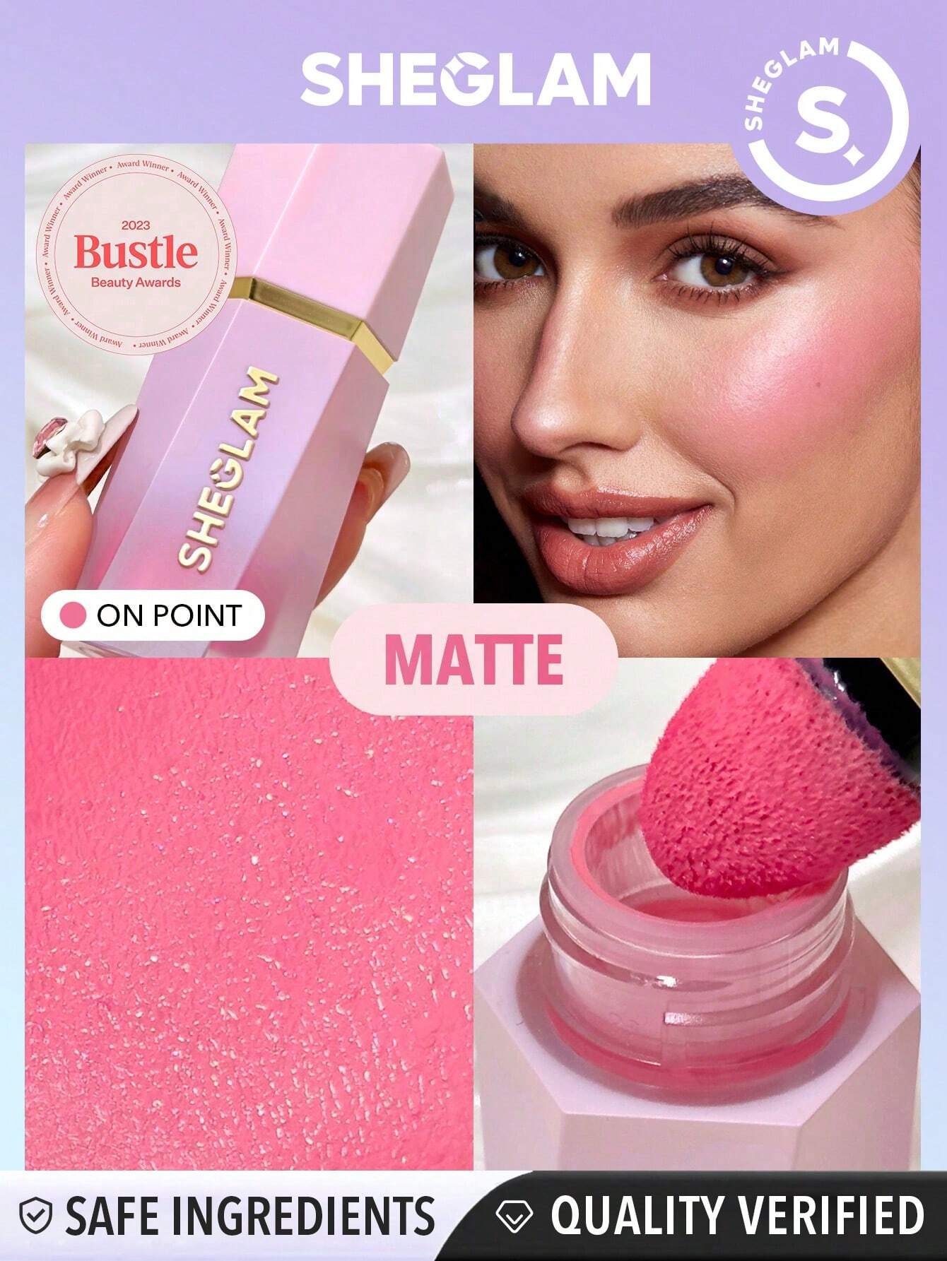 SheGlam Color Bloom Liquid Blush Matte Finish | On Point