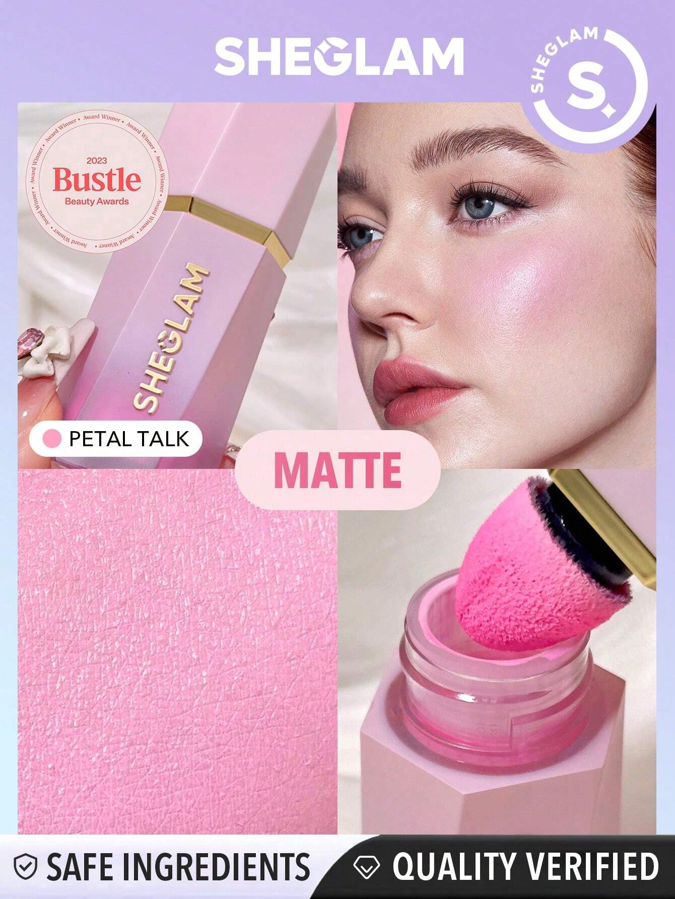 SheGlam Color Bloom Liquid Blush Matte Finish | Petal Talk
