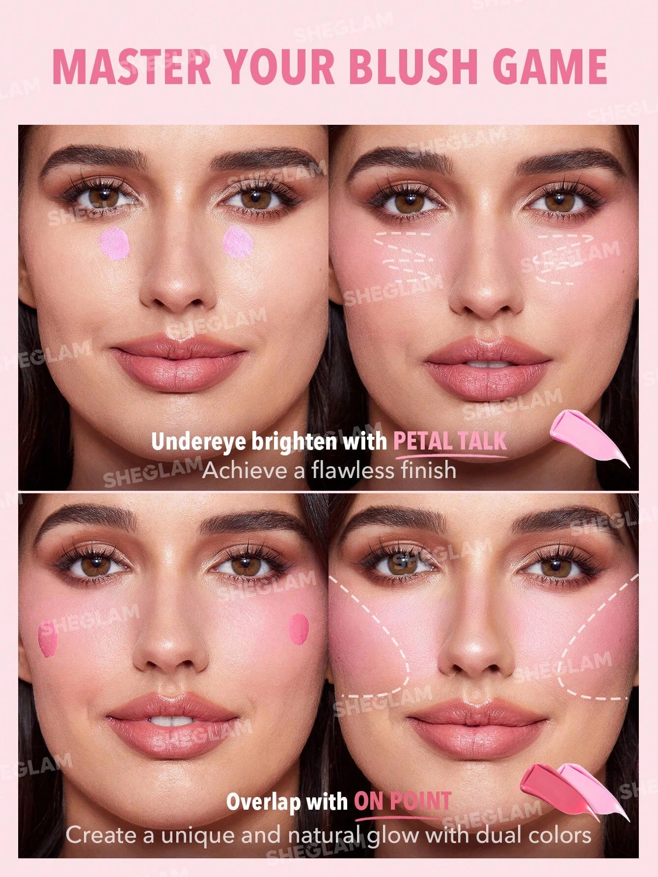 SheGlam Color Bloom Liquid Blush Matte Finish | Petal Talk