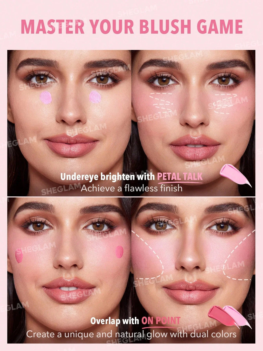 SheGlam Color Bloom Liquid Blush Matte Finish | On Point