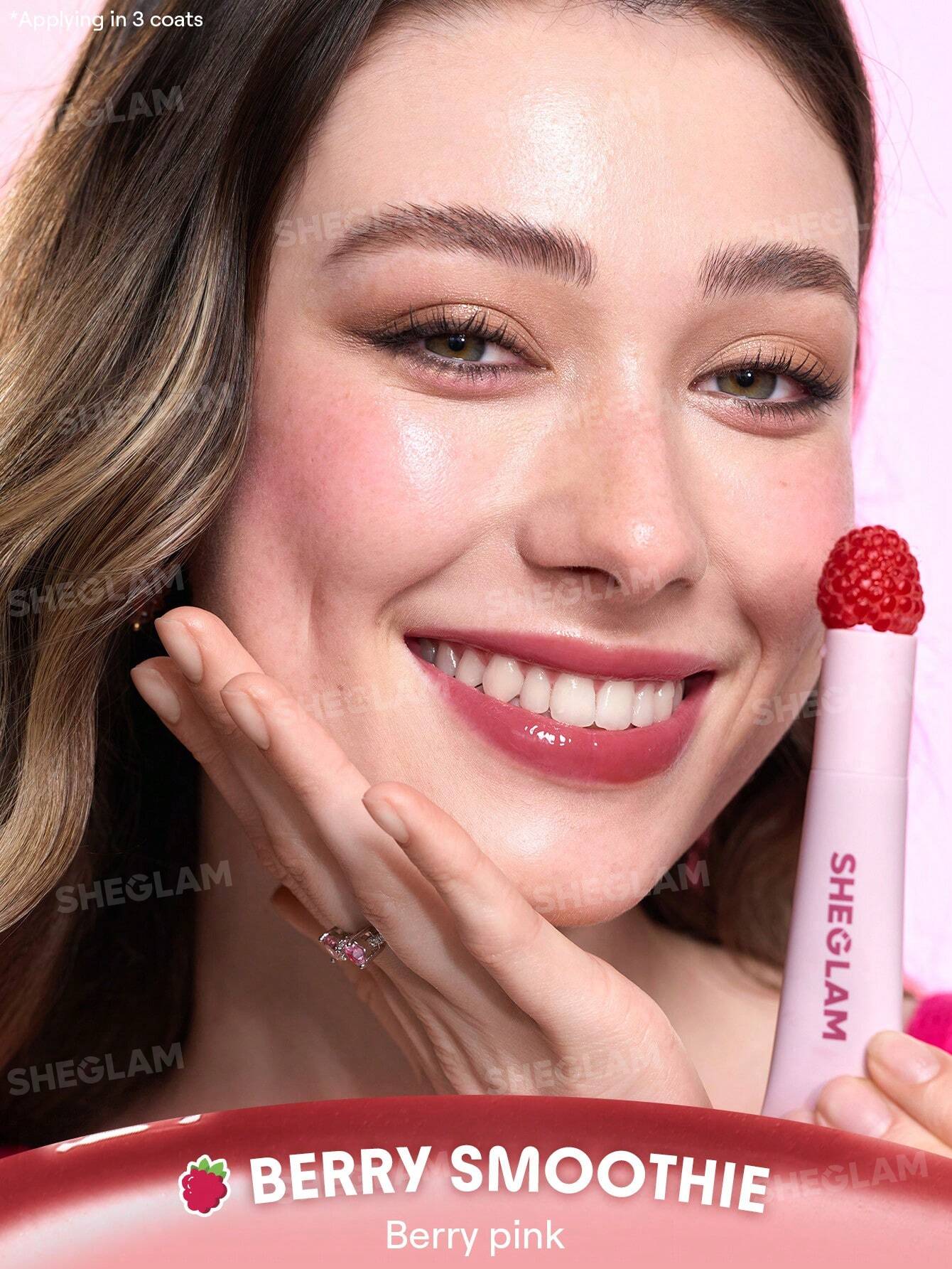 SheGlam Crystal Glaze Moisturizing Lip Gloss | Berry Smoothie