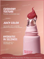 SheGlam Crystal Glaze Moisturizing Lip Gloss | Strawberry Milk