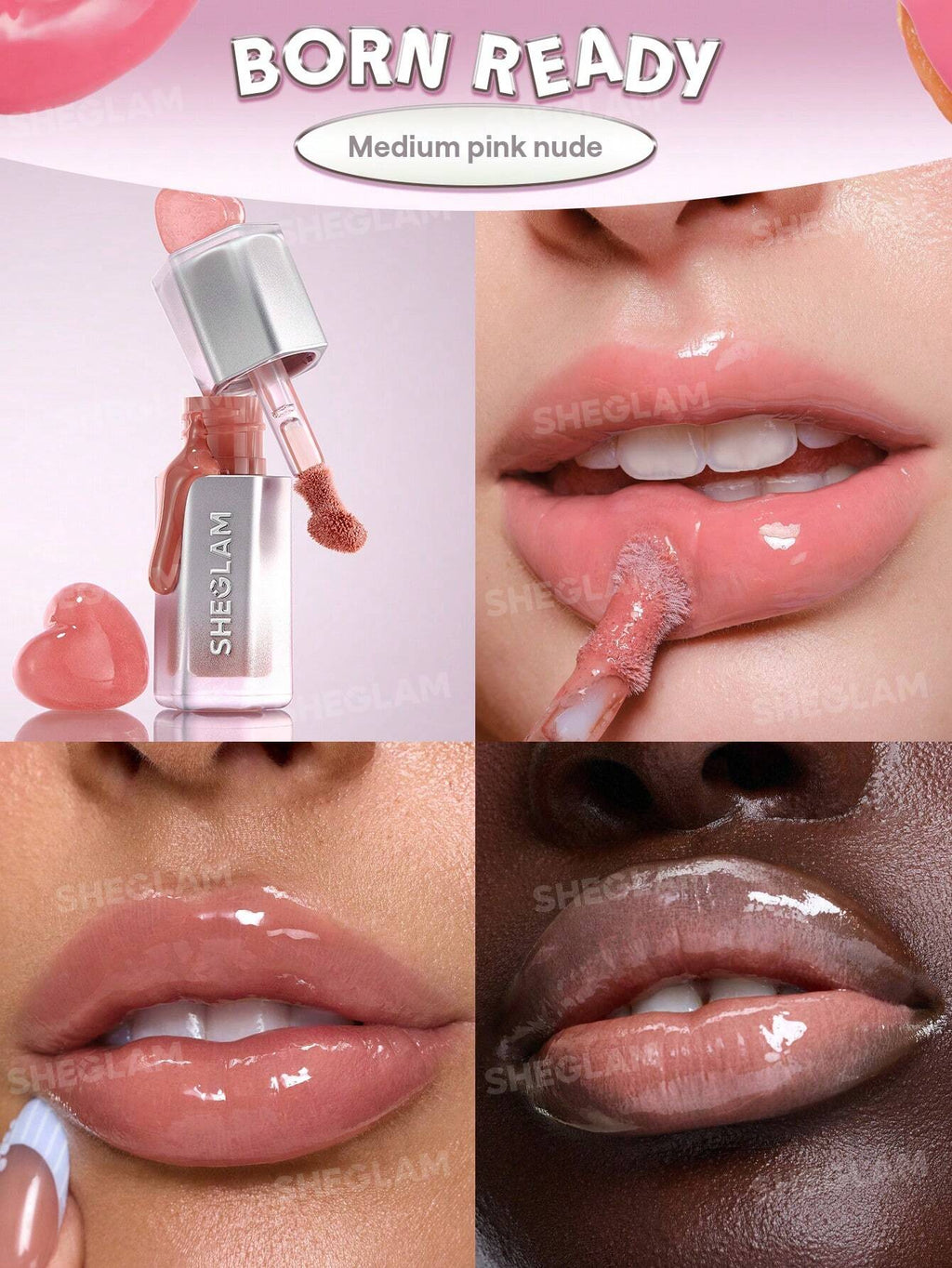 SheGlam Glass Lock Air Gloss | Born Ready