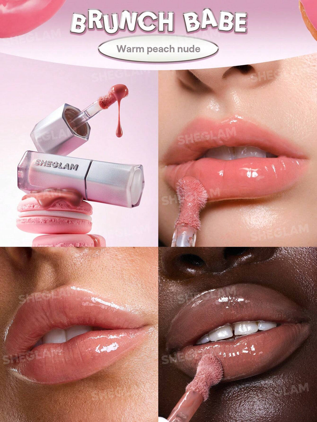 SheGlam Glass Lock Air Gloss | Brunch Babe