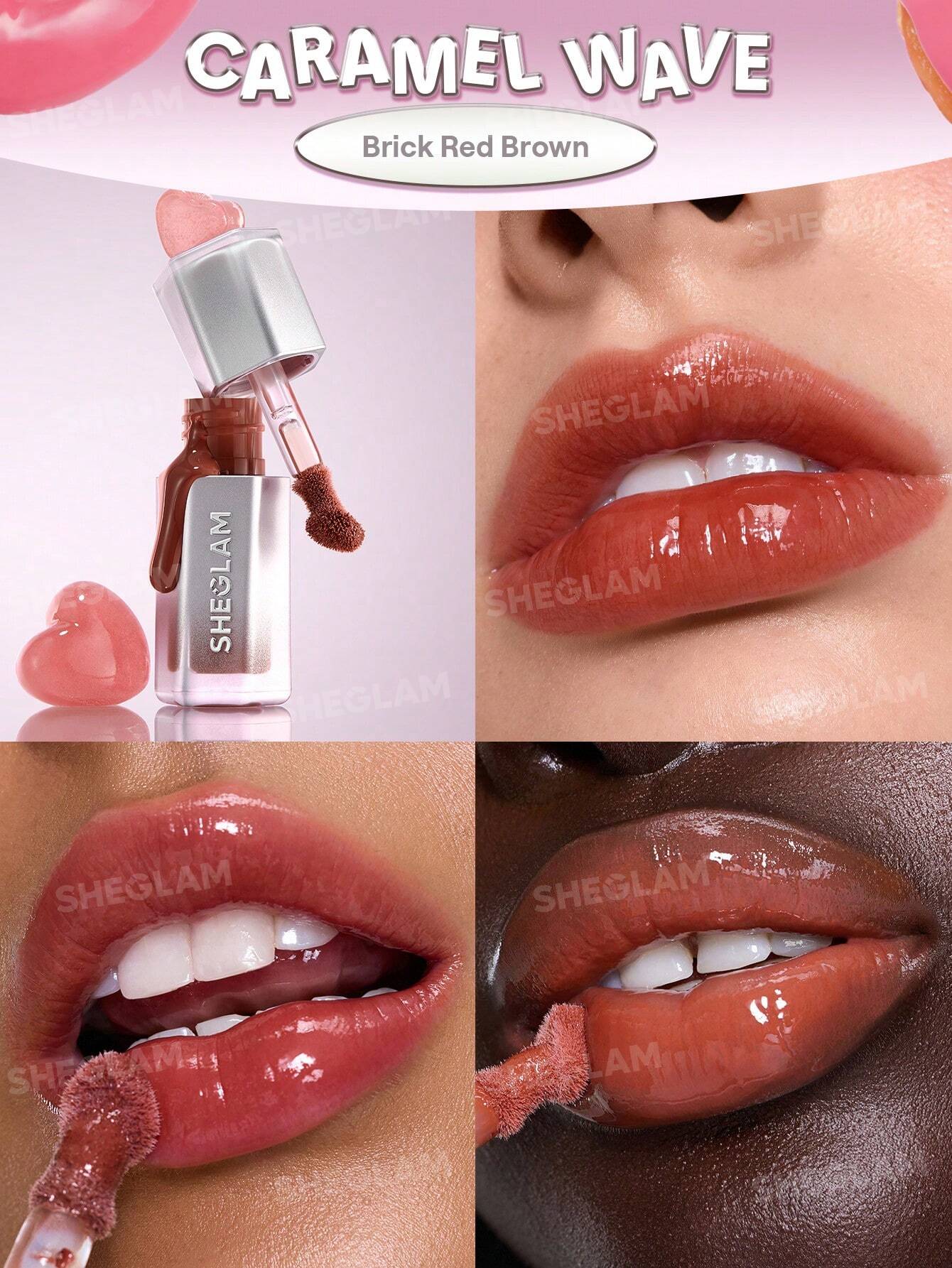 SheGlam Glass Lock Air Gloss | Caramel Wave