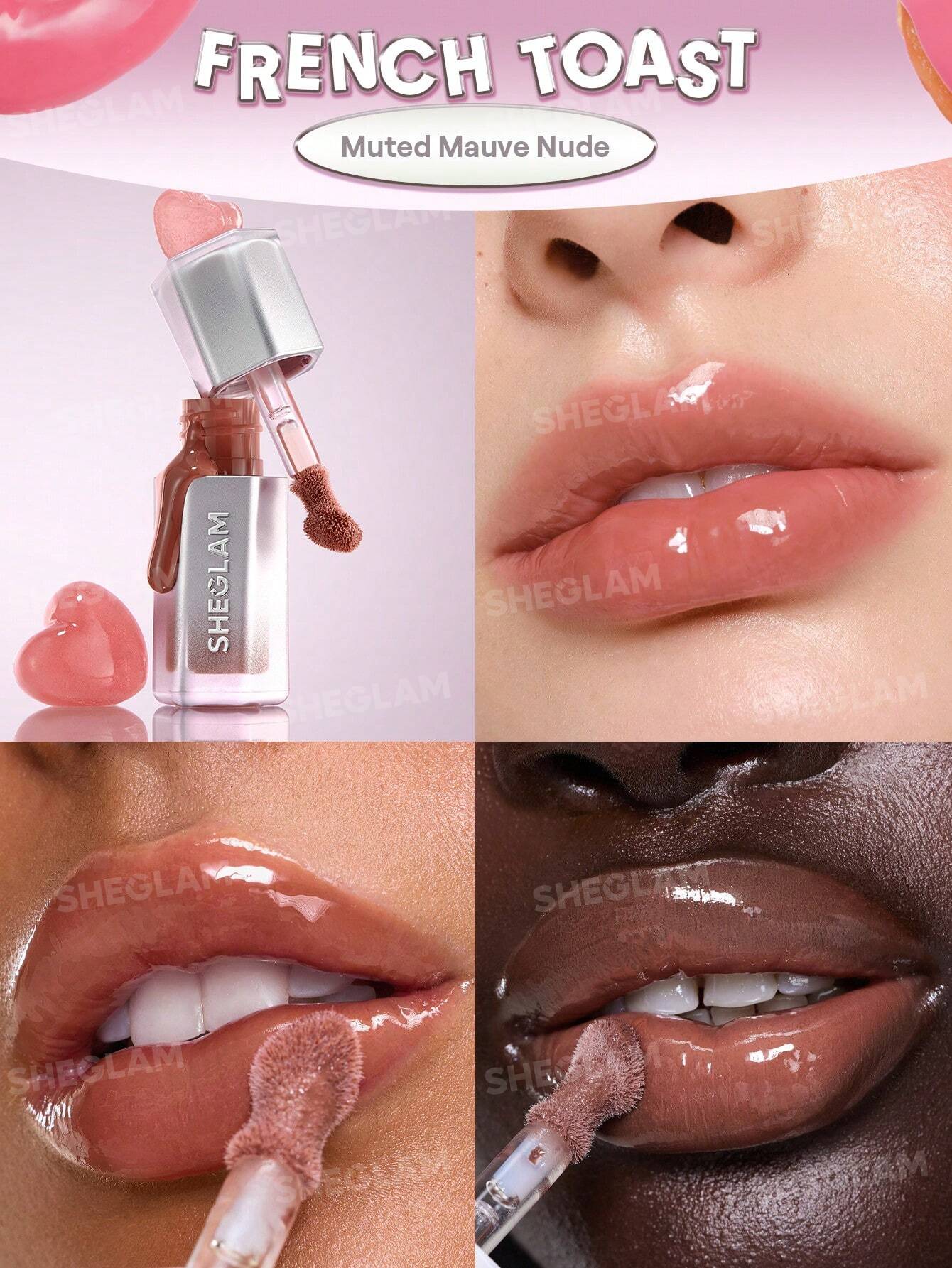 SheGlam Glass Lock Air Gloss | French Toast