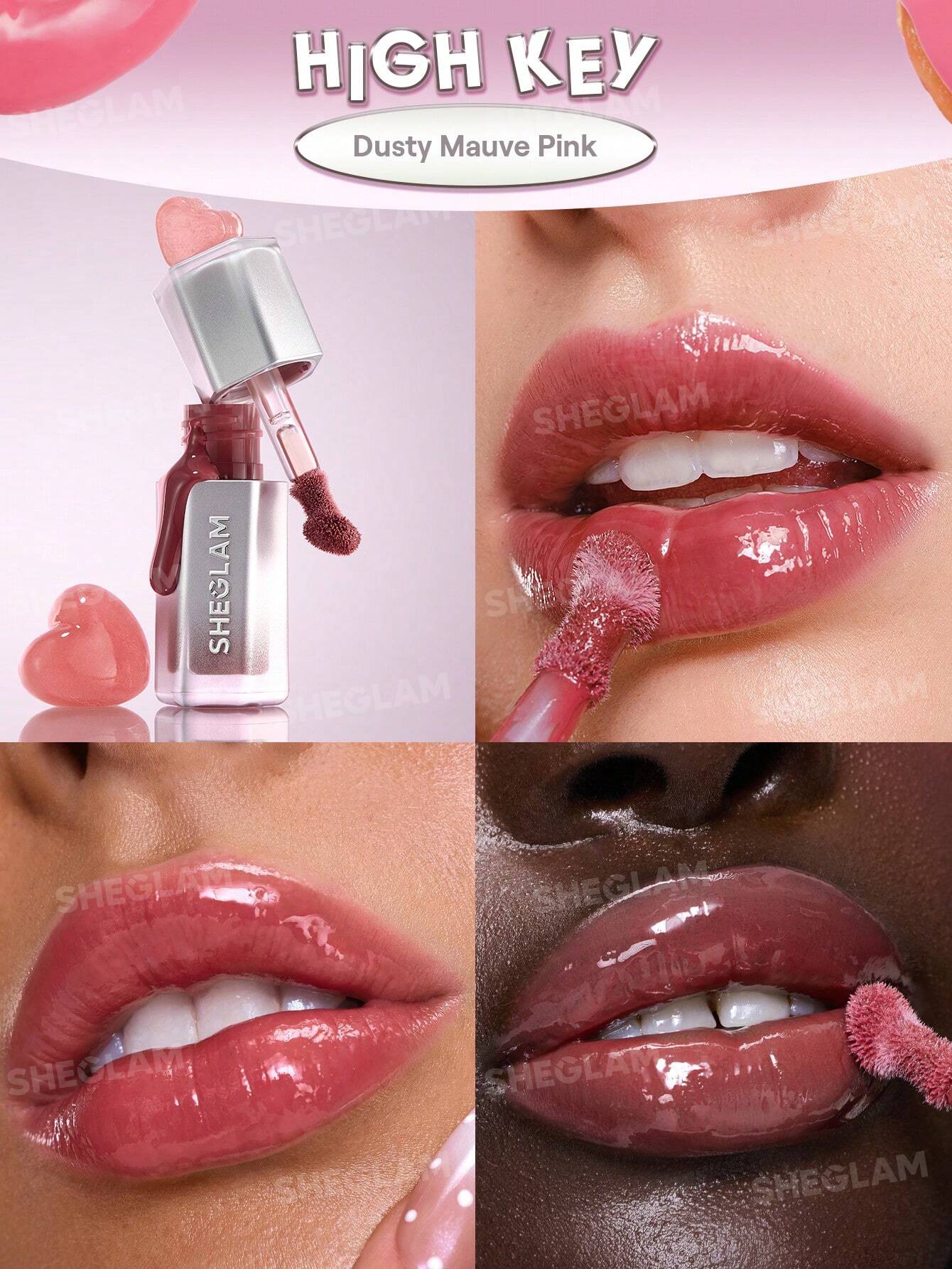 SheGlam Glass Lock Air Gloss | High Key