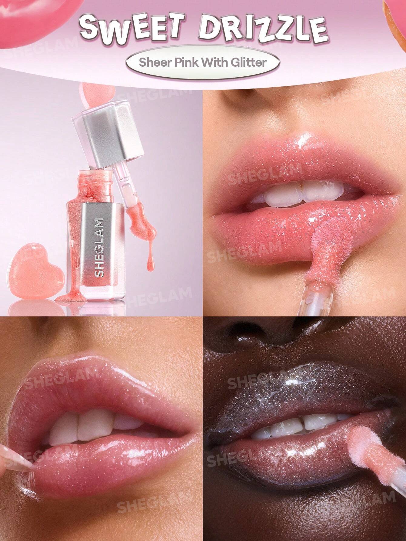 SheGlam Glass Lock Air Gloss | Sweet Drizzle