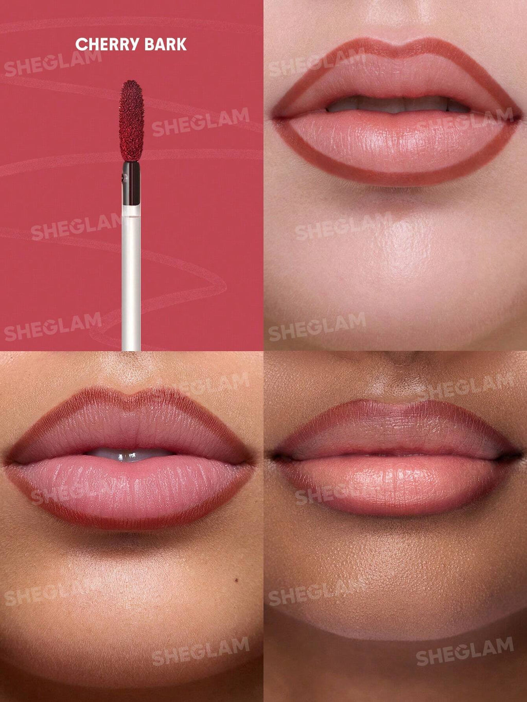 SheGlam Fall In Line Peel Off Lip Liner Stain | Cherry Bark