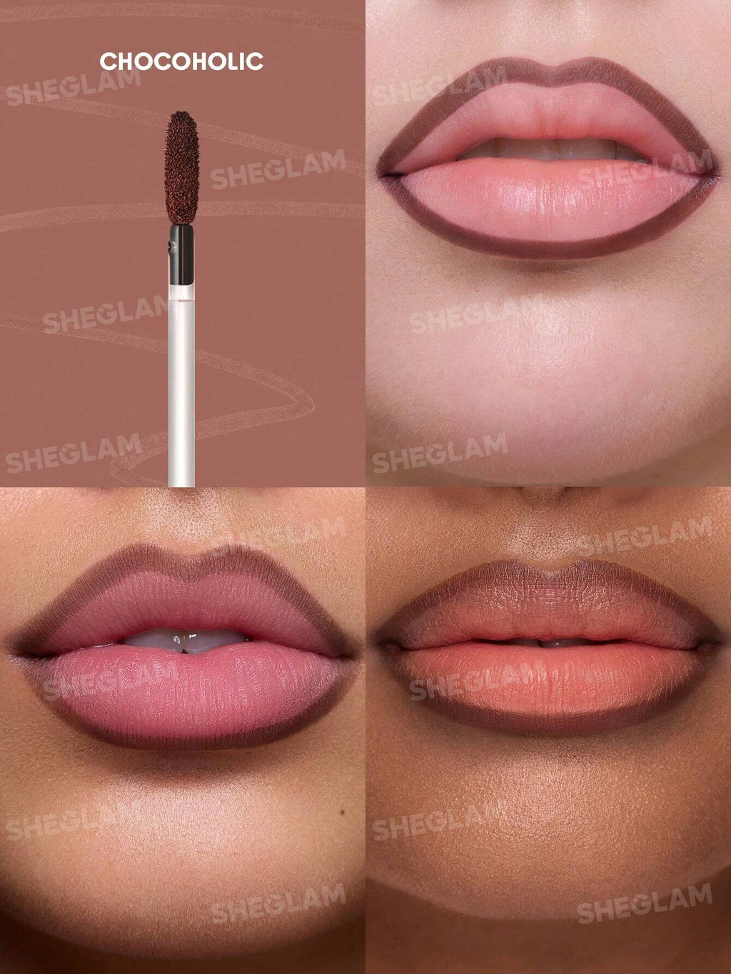SheGlam Fall In Line Peel Off Lip Liner Stain Chocoholic Cosmetics sheglam-fall-in-line-peel-off-lip-liner-stain-chocoholic-cosmetics