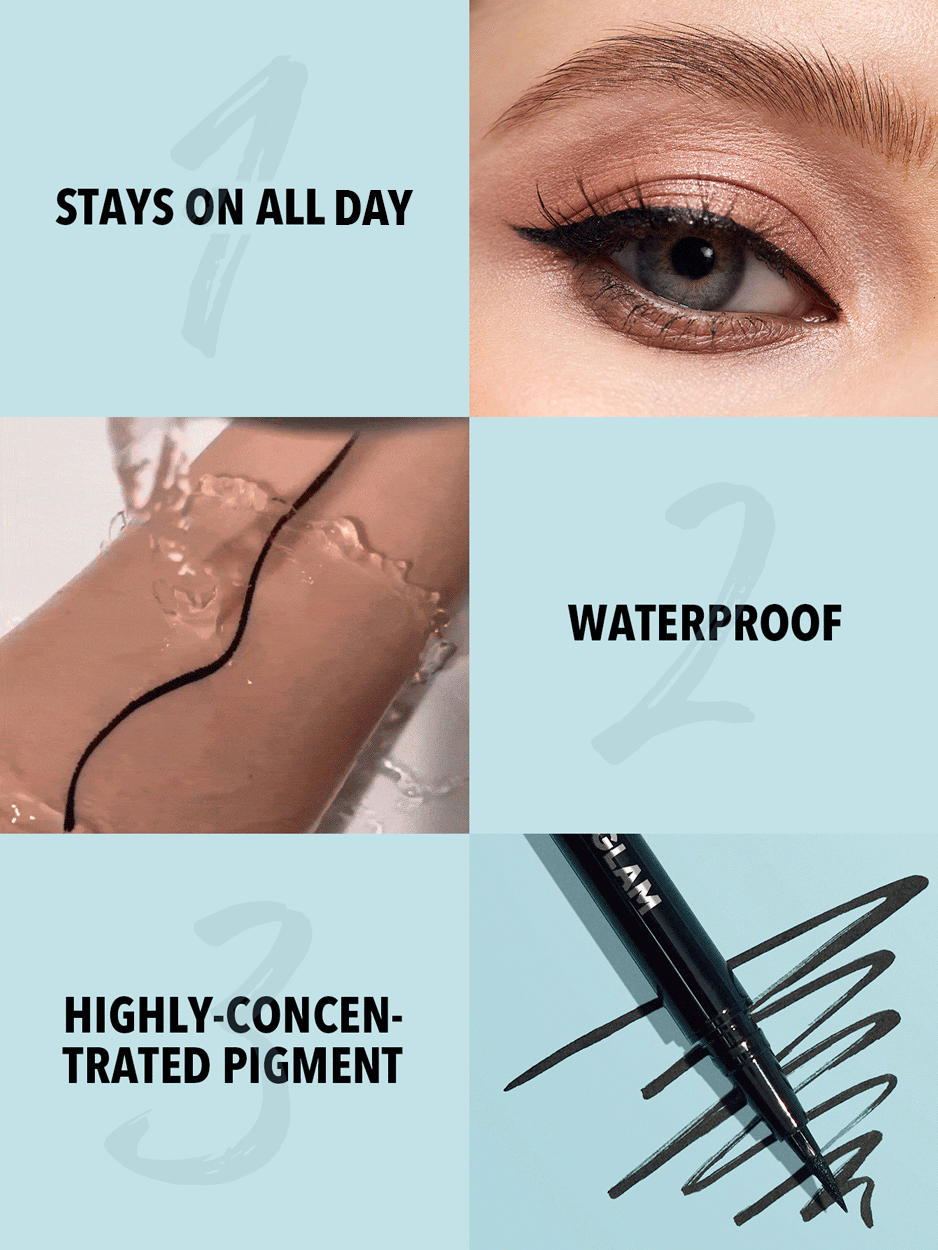 SheGlam Pro Precision Waterproof Liquid Eyeliner | Black