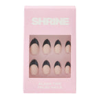 Shrine False Nails | Black Tips