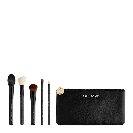 Sigma Multitask Brush Set 5 Black Brushes + Beauty Bag