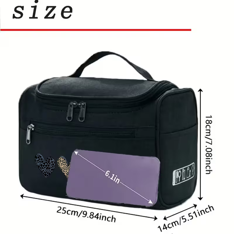 Trendy & Cool Multi-compartment Toiletry Makeup Bag | Grey