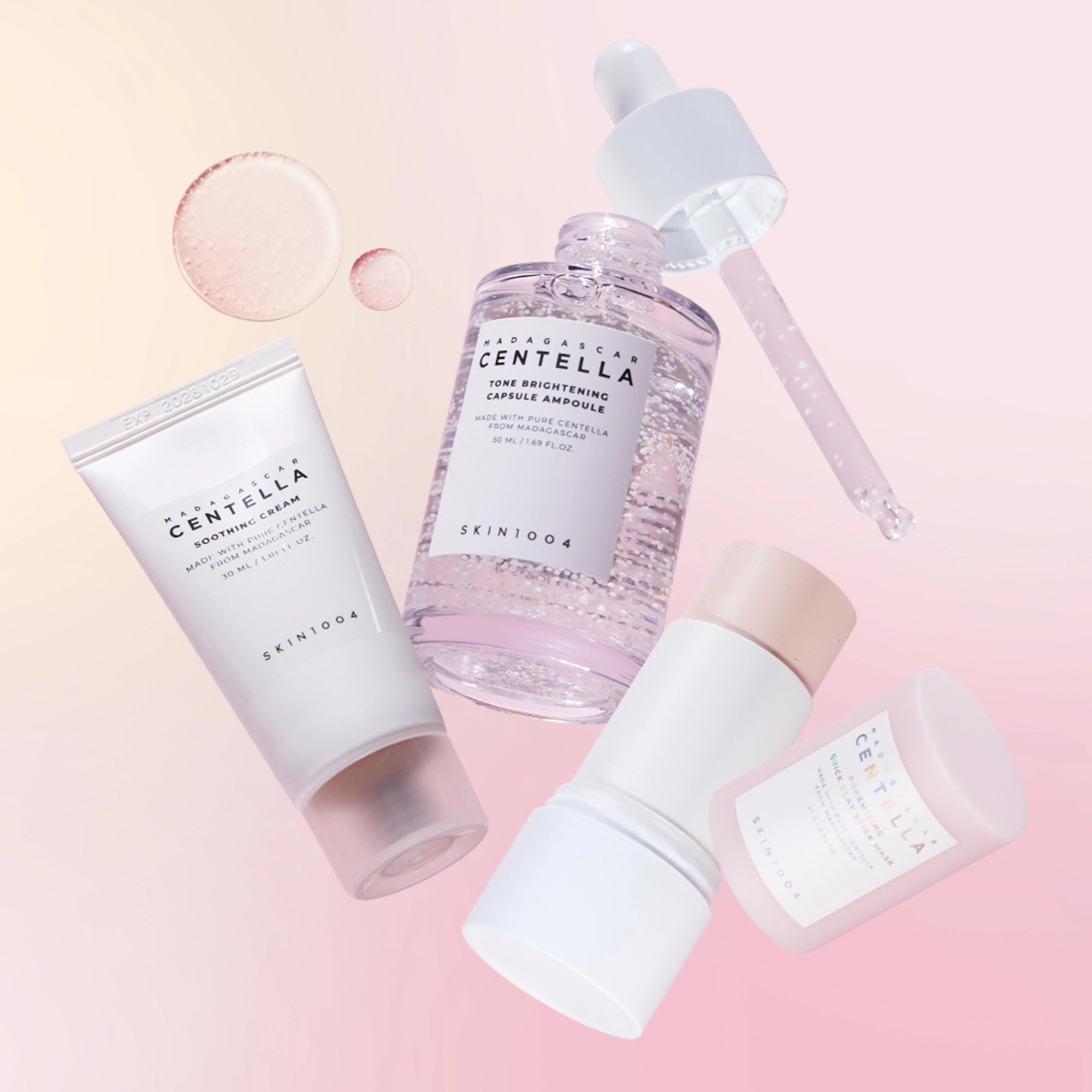 Skin1004 Madagascar Centella Radiance Booster Trio (Ampoule + Mask + Cream)