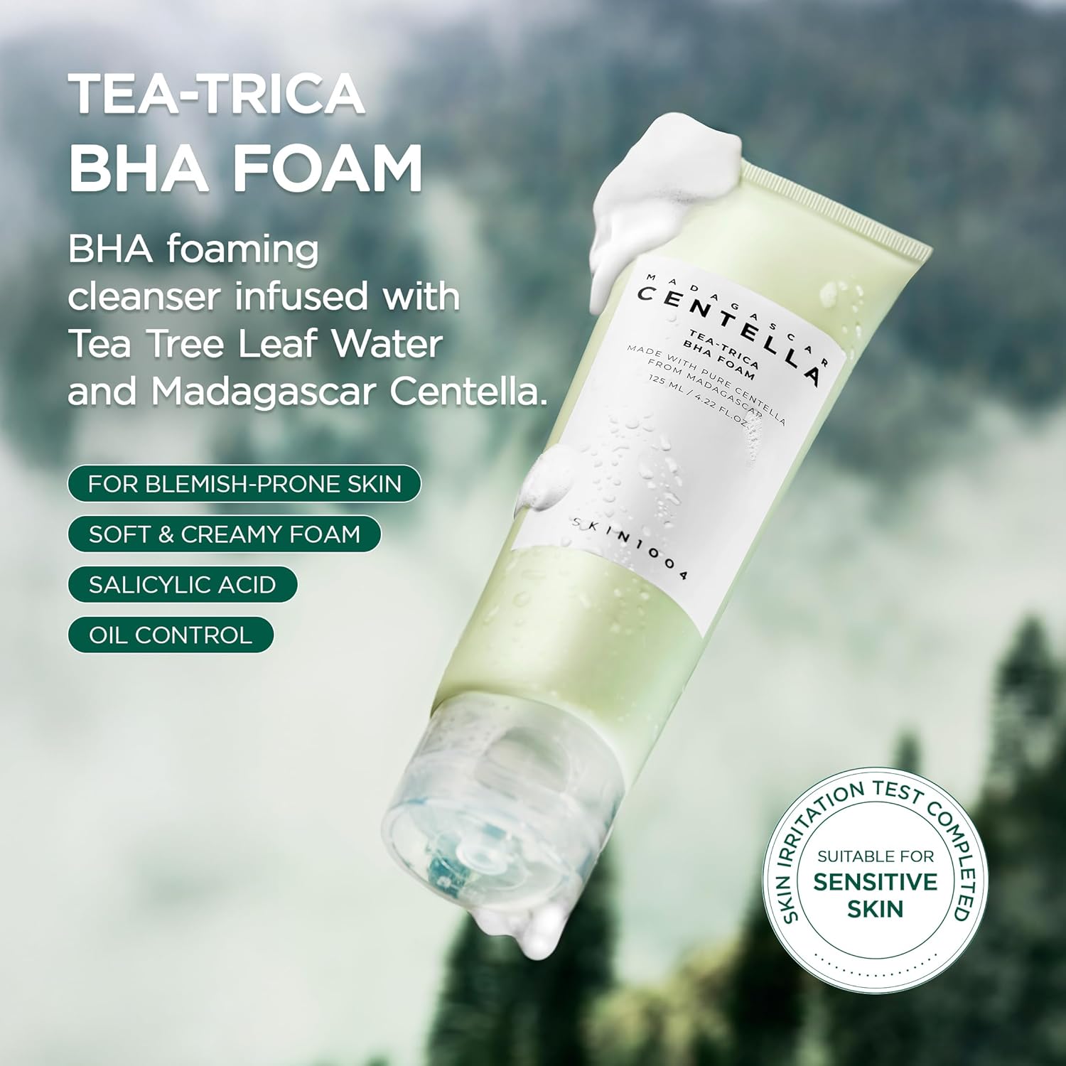 Skin1004 Madagascar Centella Tea-Trica BFA Foam 125 ml
