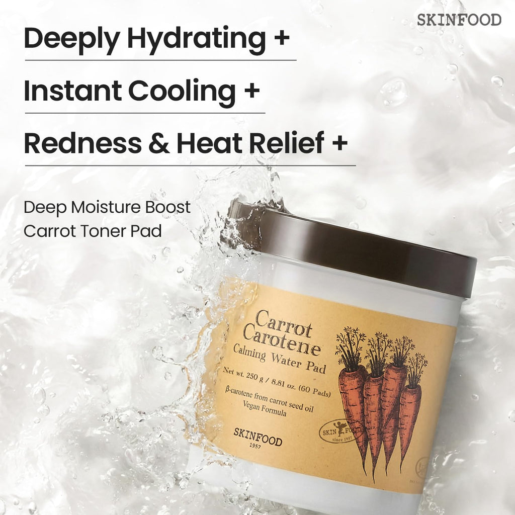 Skinfood Carrot Carotene Calming Water Pad 60 Pads / 250 g