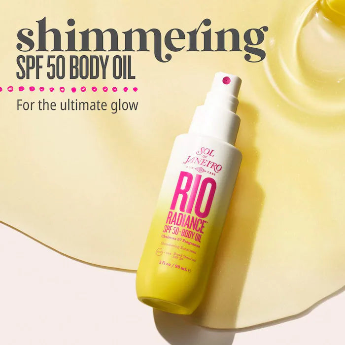 Sol de Janeiro Rio Radiance SPF 50 Body Oil Shimmering Sunscreen 3 oz / 90 ml