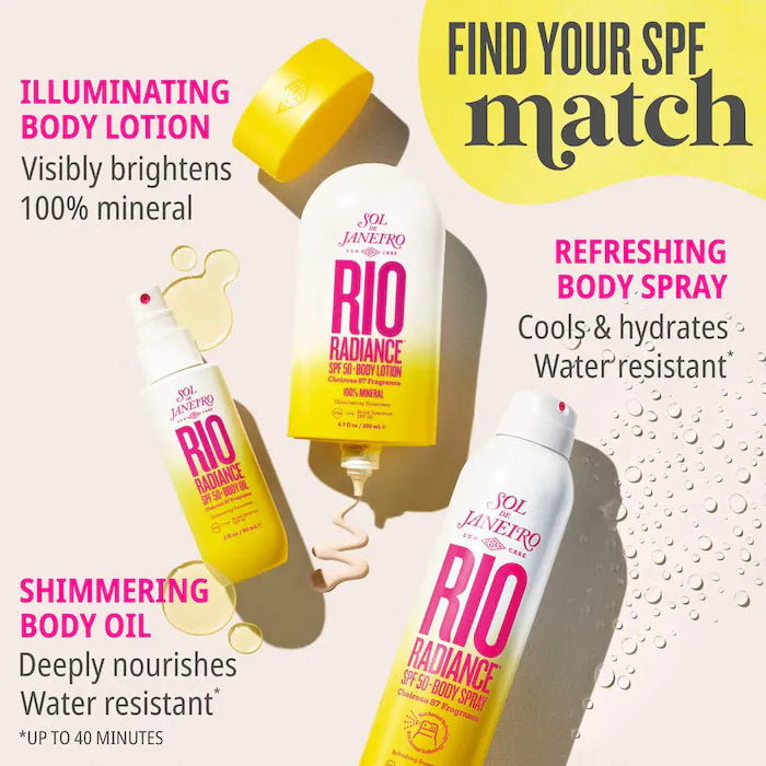 Sol de Janeiro Rio Radiance SPF 50 Body Oil Shimmering Sunscreen 3 oz / 90 ml