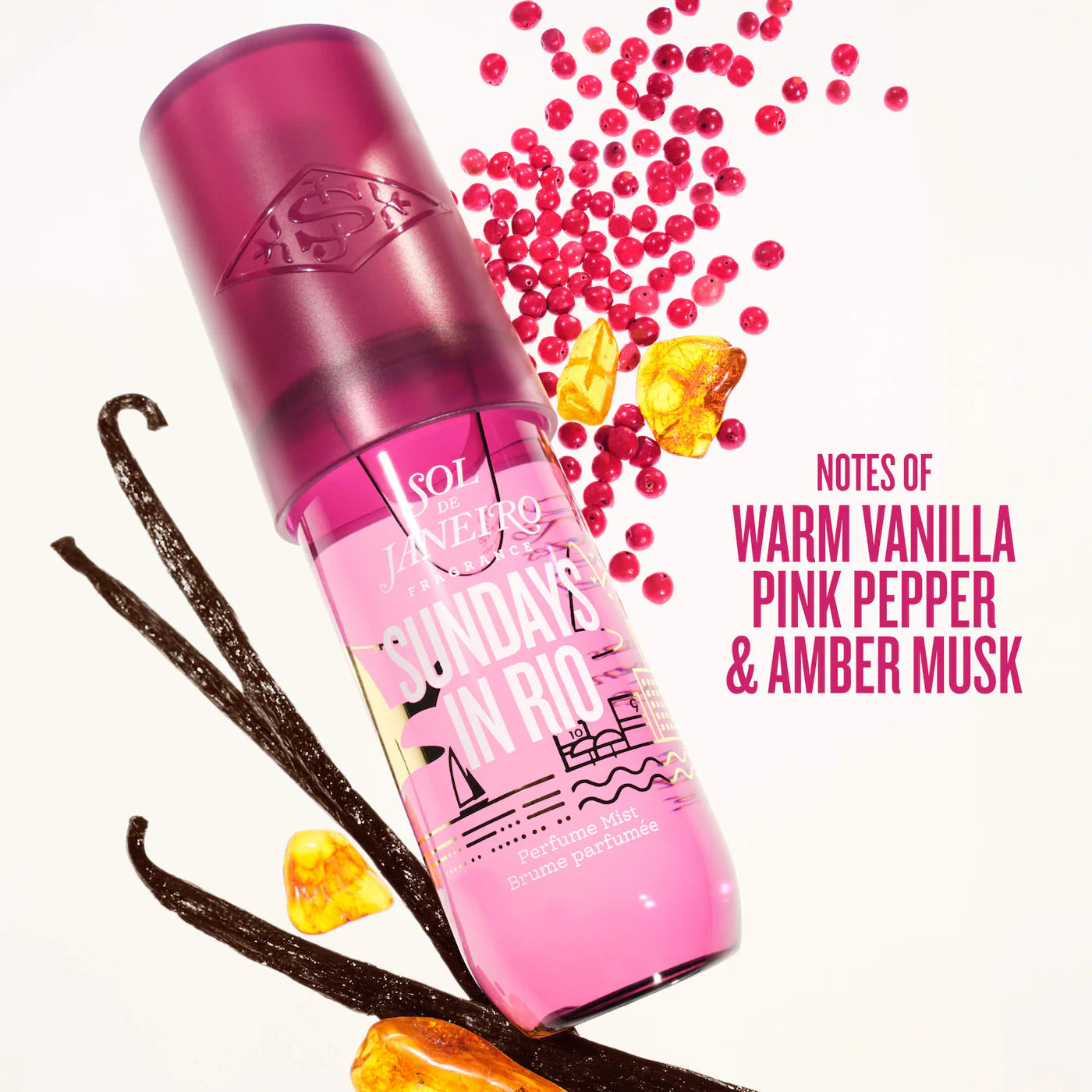 Sol de Janeiro Sundays in Rio Warm Vanilla Hair & Body Perfume Mist 90 ml / 3 oz